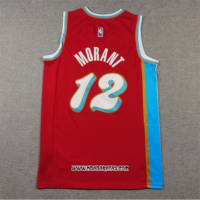 Camiseta Memphis Grizzlies Ja Morant #12 Ciudad 2024-25 Rojo